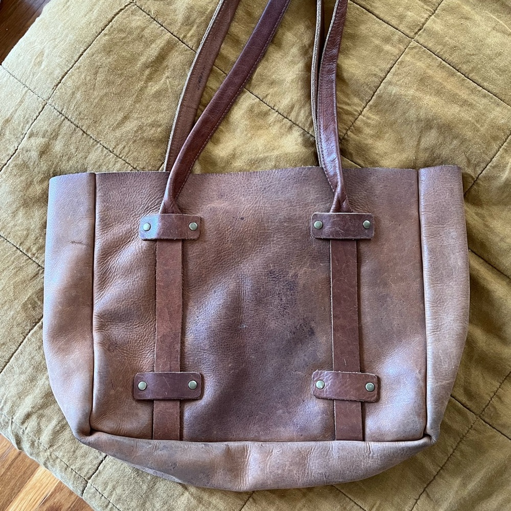 Wild and free leather bag